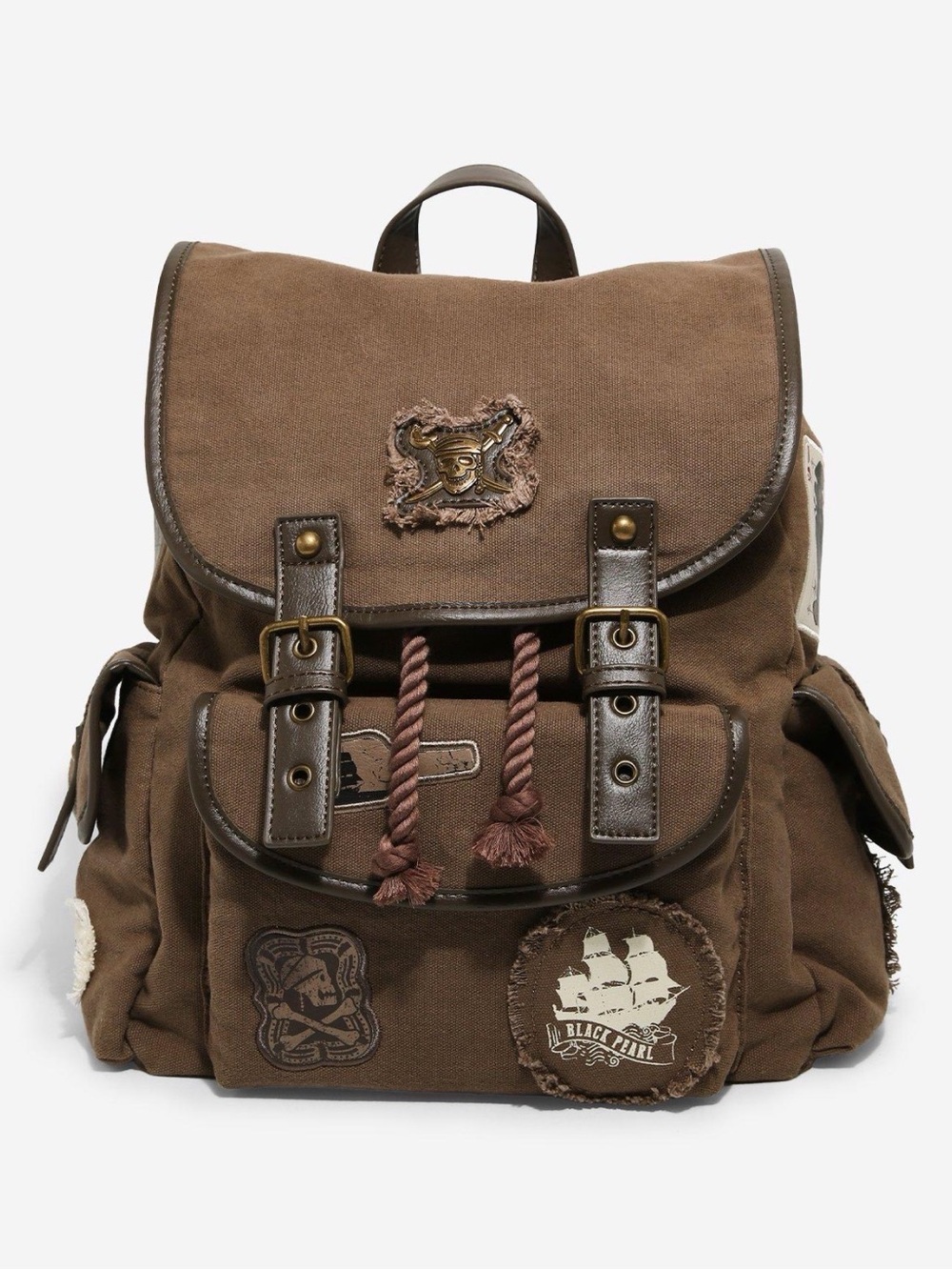New Disney The Pirates of the Caribbean Jack Skellington Canvas Mini Backpack